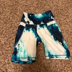 Old Navy Powersoft High Rise Bike Shorts XS Xtra Small Go-Dry Polyester Spandex